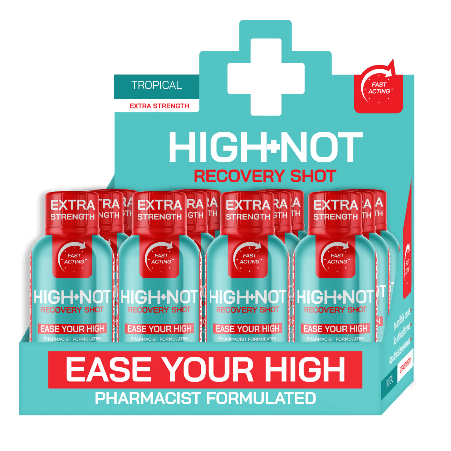 12 Count - Tropical Flavor - Extra Strength - High Not
